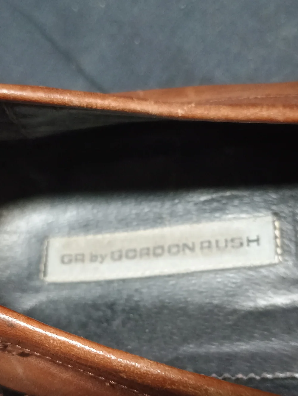 Gordon Rush Tan/Brown Leather Slip-On Loafers (258)